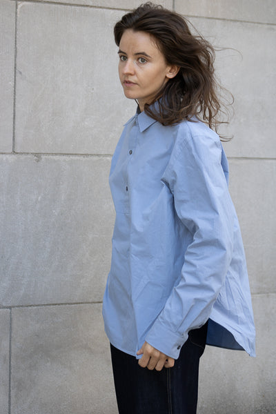 トップス SOFIE D'HOORE BASIL-DSW Sofie D'Hoore Beuys Shirt in Dolphin – ODESSA