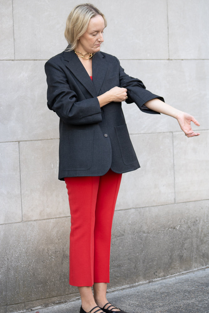 High Sport Geo Kick Pant in Red