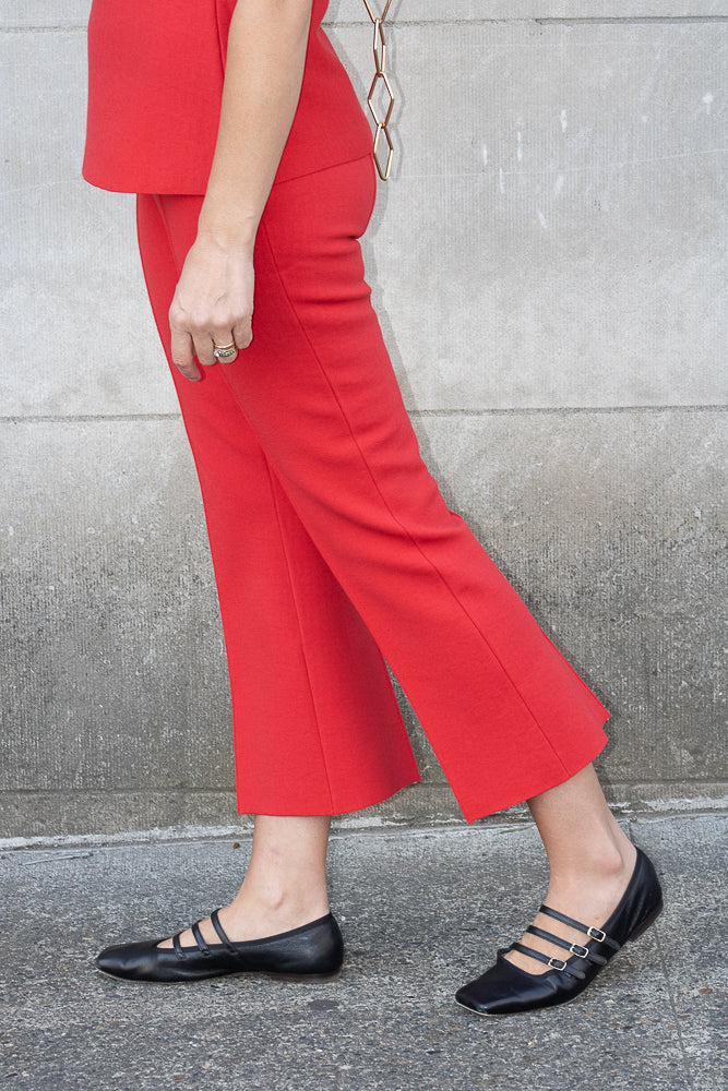 High Sport Geo Kick Pant in Red
