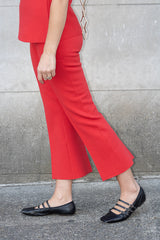 High Sport Geo Kick Pant in Red