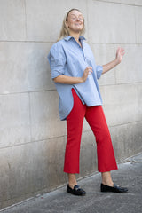 High Sport Geo Kick Pant in Red