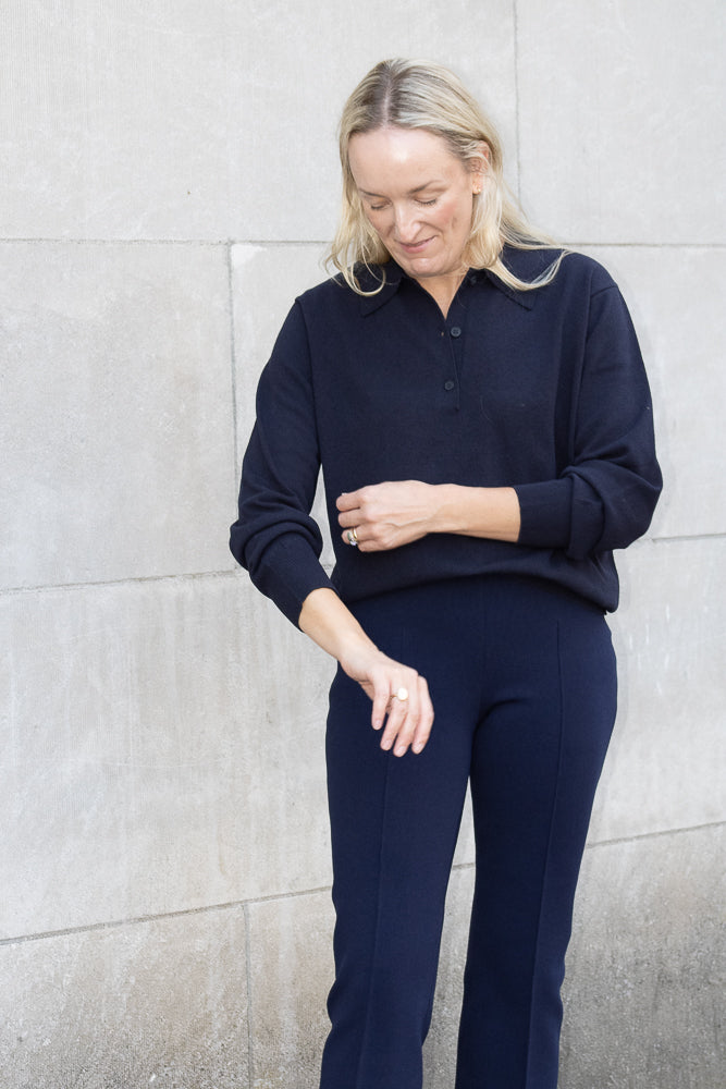 High Sport Sid Polo in Navy
