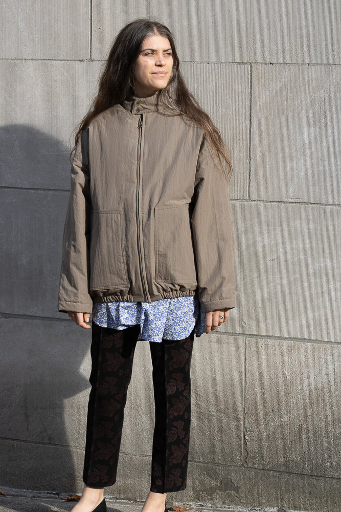 Véritécoeur Padded Blouson in Brown