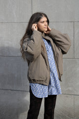 Véritécoeur Padded Blouson in Brown