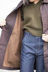 Véritécoeur Waxed Coat in Brown