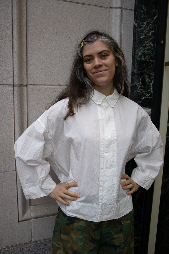 Véritécoeur Boxy Shirt in White