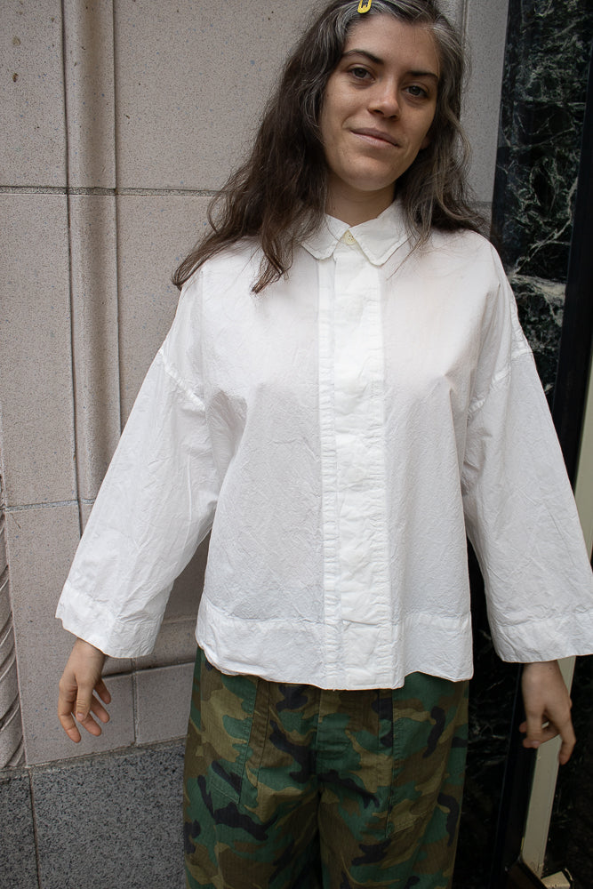 Véritécoeur Boxy Shirt in White