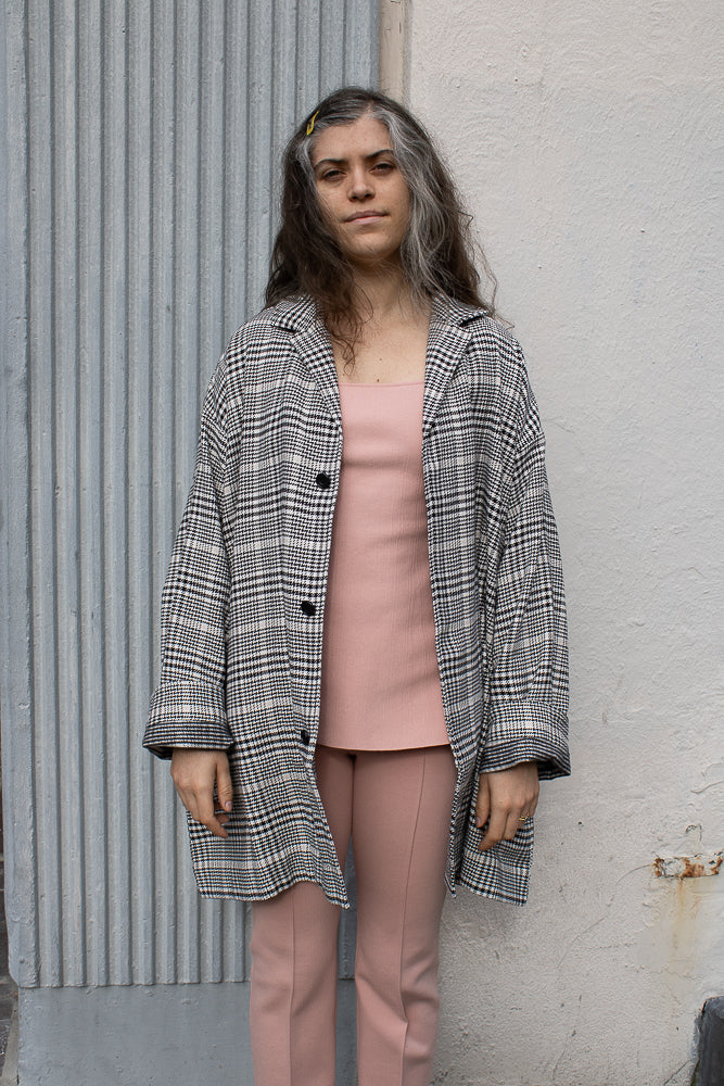 Véritécoeur Coat in Glen Check