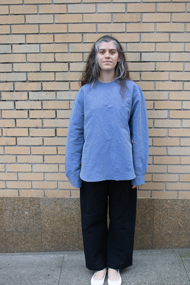 Sofie D'Hoore Barel Top in Blue Jeans