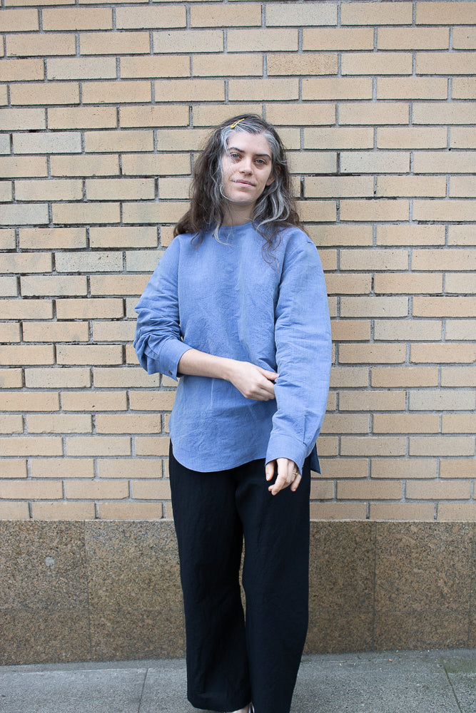 Sofie D'Hoore Barel Top in Blue Jeans