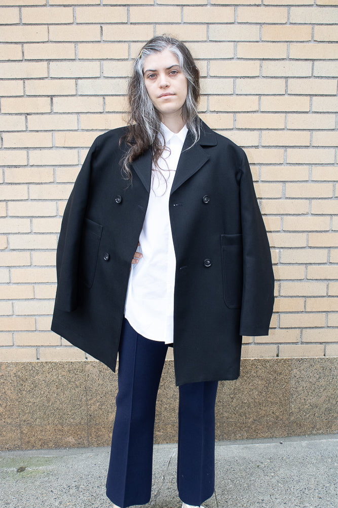 High Sport Tonal Stripe Kick Pant in Dark Navy