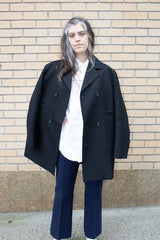 High Sport Tonal Stripe Kick Pant in Dark Navy
