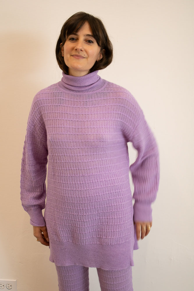Mozhdeh Matin Nuna Turtleneck in Lavendar