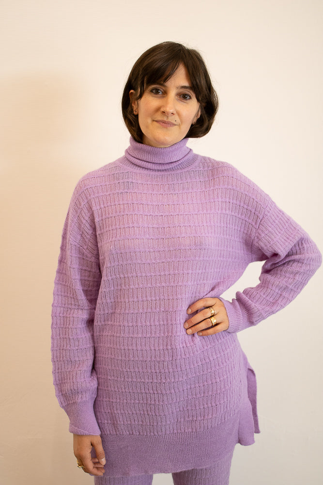Mozhdeh Matin Nuna Turtleneck in Lavendar