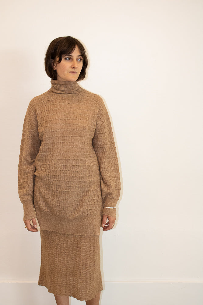 Mozhdeh Matin Nuna Turtleneck in Taupe