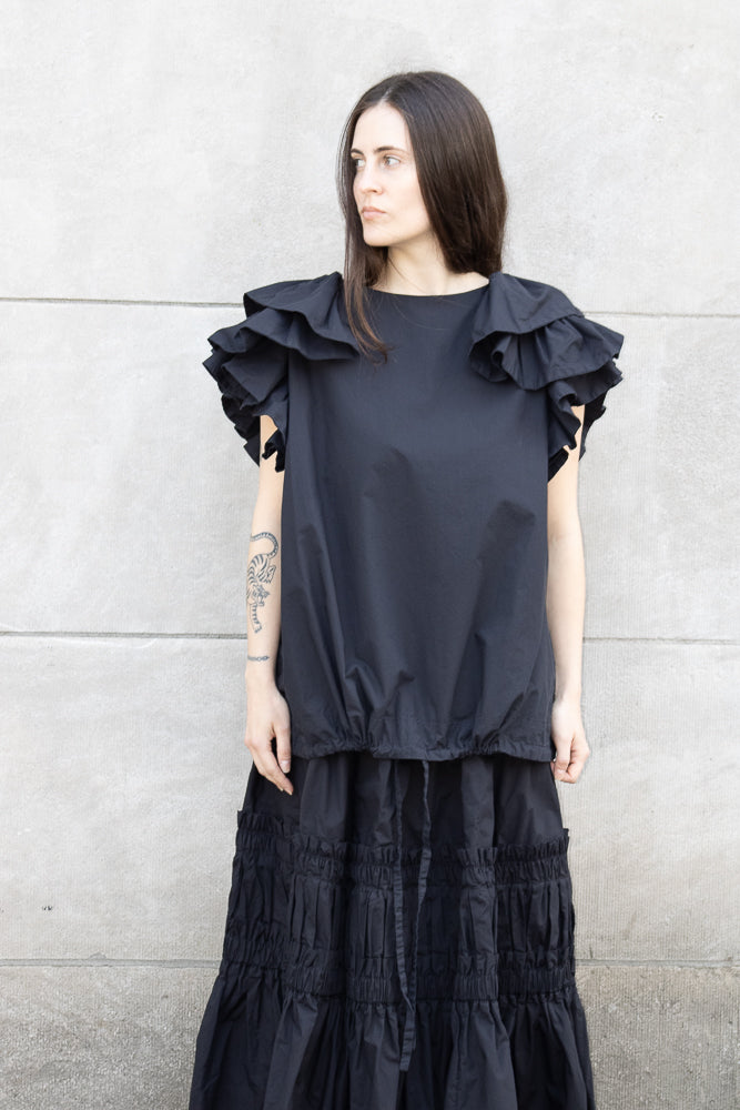 Casey Casey FrouFrou Top in Black