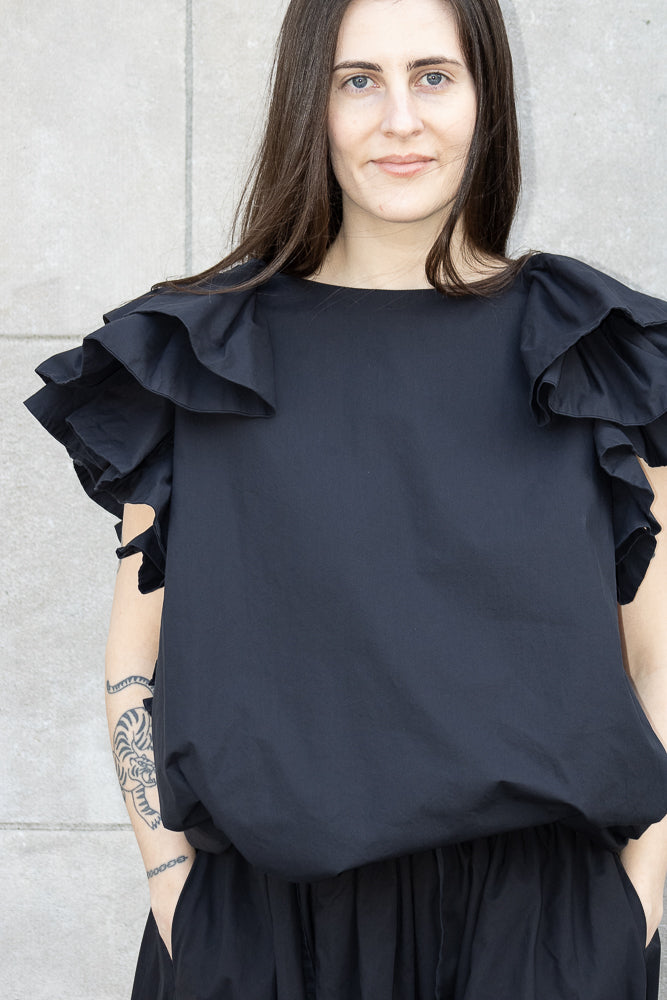 Casey Casey FrouFrou Top in Black