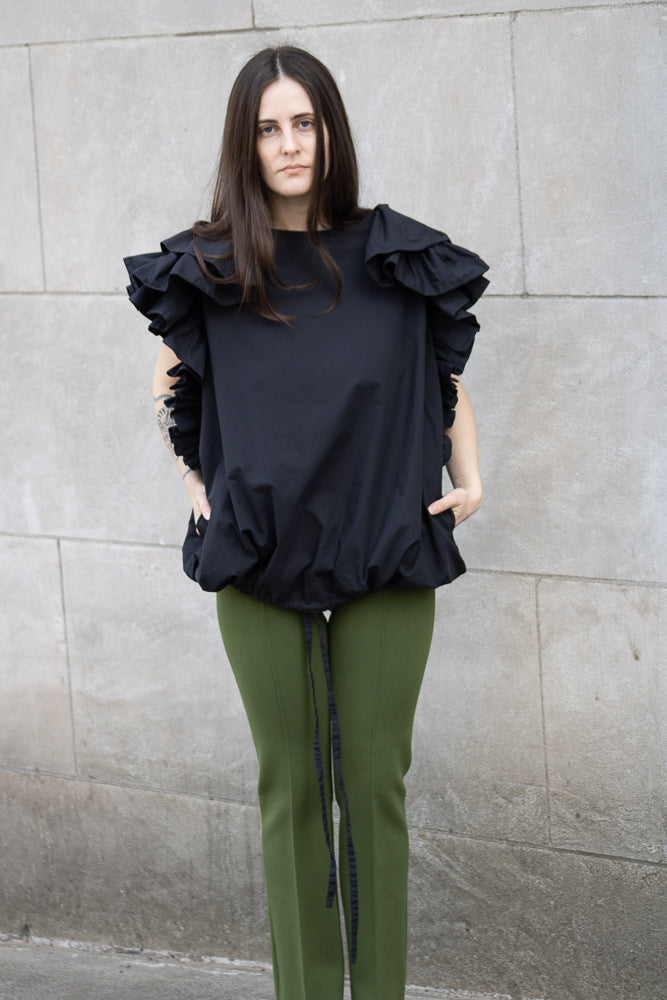High Sport Tonal Stripe Kick Pant in Avocado
