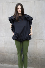 High Sport Tonal Stripe Kick Pant in Avocado