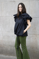 High Sport Tonal Stripe Kick Pant in Avocado