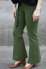 High Sport Tonal Stripe Kick Pant in Avocado