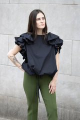 Casey Casey FrouFrou Top in Black