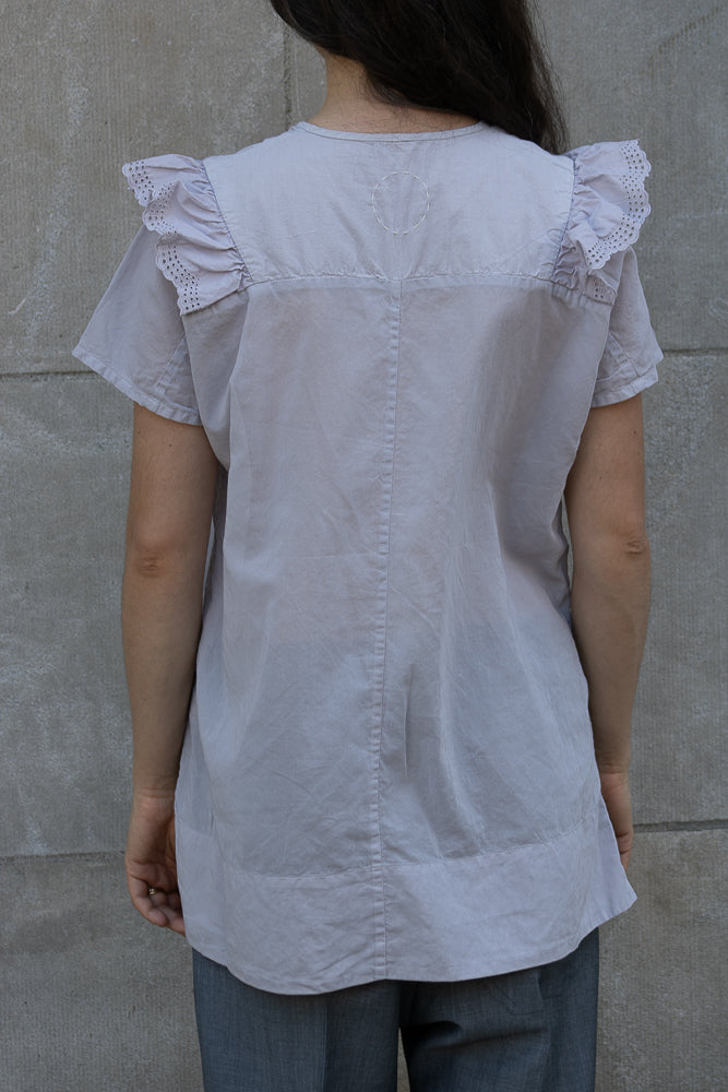 Cosmic Wonder Frill Shirt in Wisteria Ash