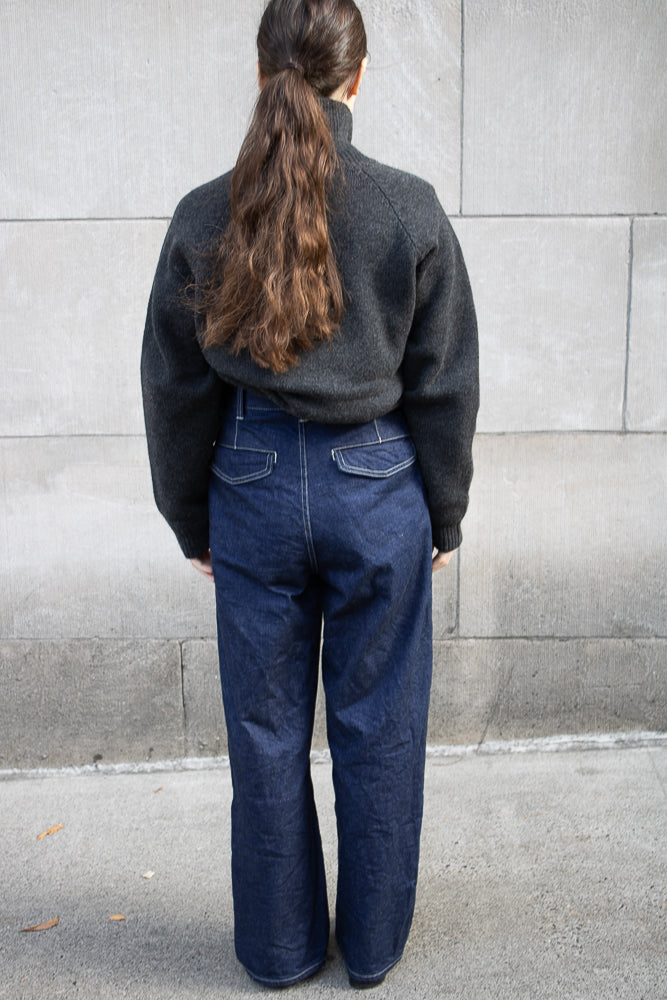 Véritécoeur Denim Tuck Pants