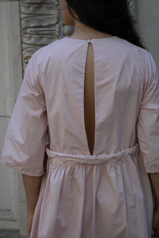 Cosmic Wonder Farmer Dress in Pink Qaurtz