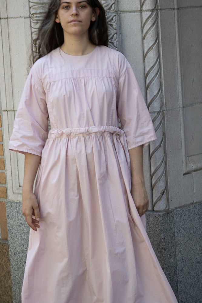 Cosmic Wonder Farmer Dress in Pink Qaurtz