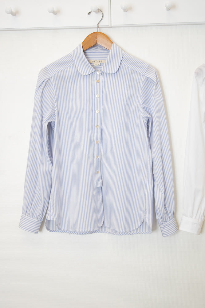 A'Court Edith Blouse in Blue Stripe