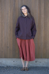 Casey Casey BB Pleat Skirt in Brick