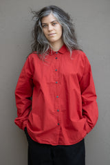 Fabiana Pigna Segun Shirt in Crimson