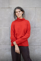 Casey Casey High Neck Jumper in Sangerine