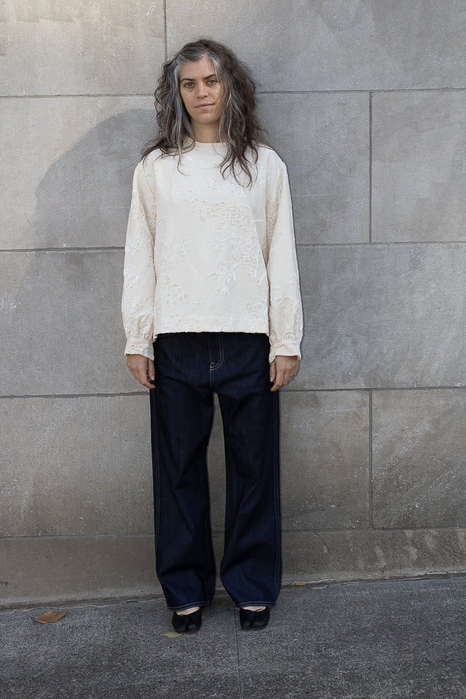 Casey Casey Biggy Top in Jacquard Natural