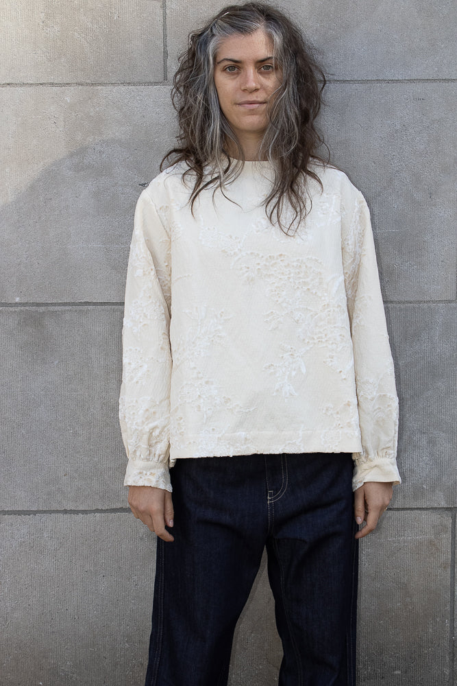 Casey Casey Biggy Top in Jacquard Natural