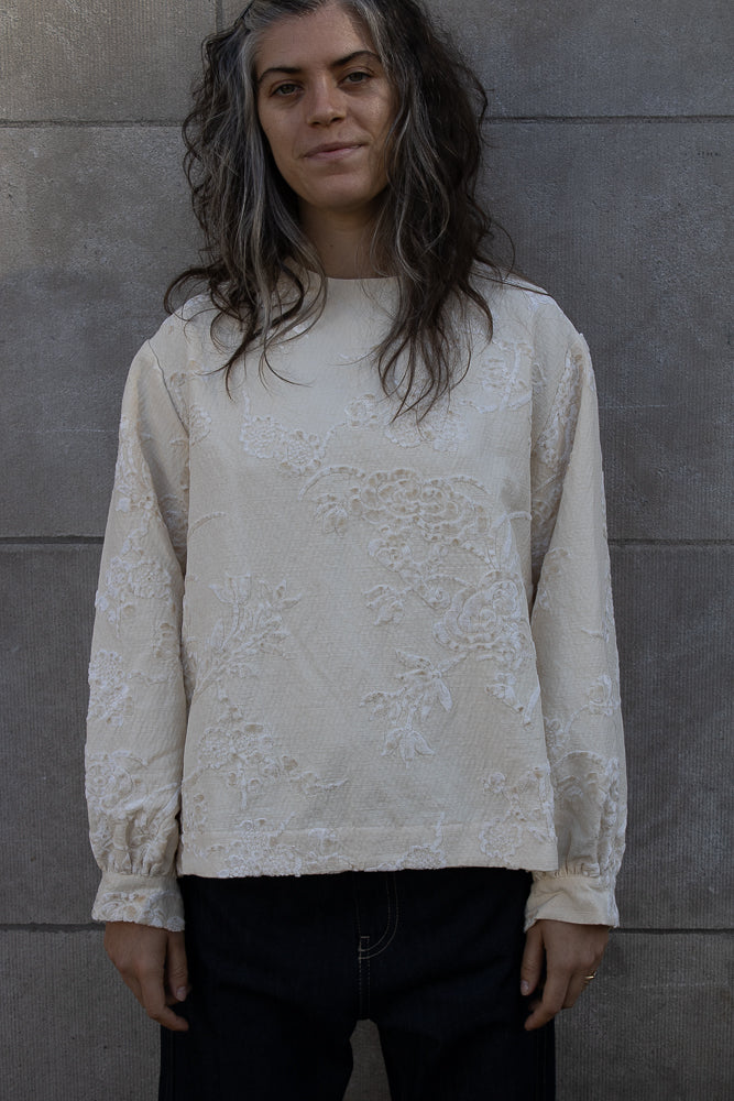 Casey Casey Biggy Top in Jacquard Natural