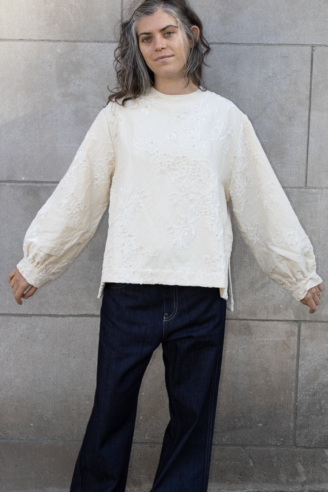 Casey Casey Biggy Top in Jacquard Natural