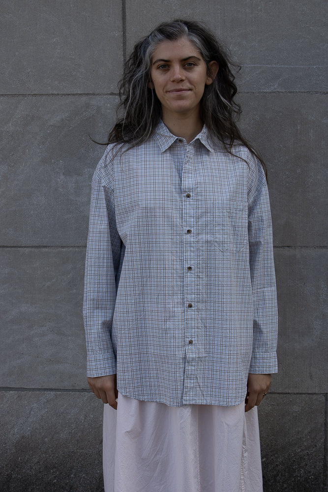 Véritécoeur Blue Check Shirt