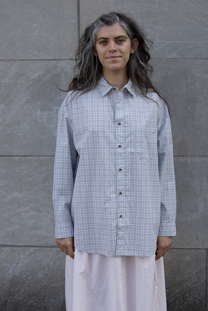 Véritécoeur Blue Check Shirt