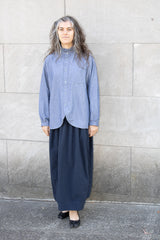Véritécoeur Barrel Skirt in Dark Navy