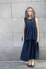 Véritécoeur Sleeveless Top in Dark Navy