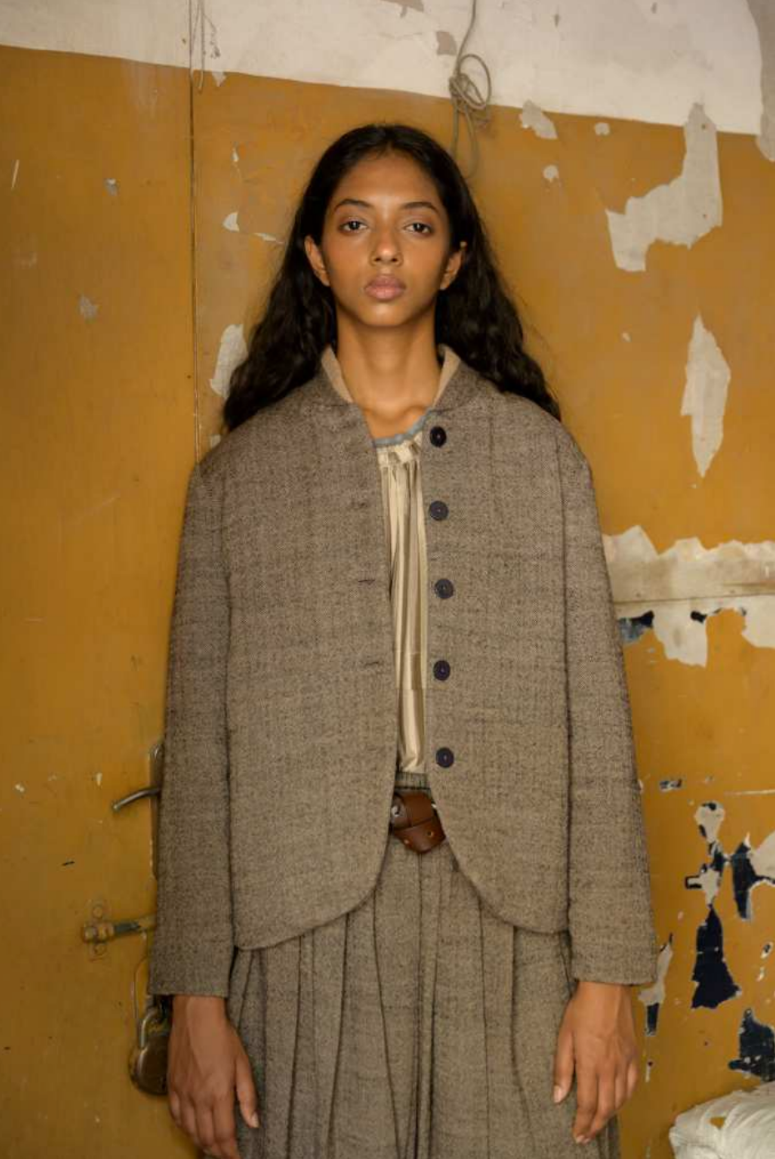 Runaway Bicycle Leo Jacket in Herringbone