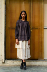 Runaway Bicycle Astrid Blouse in Midnight Wine