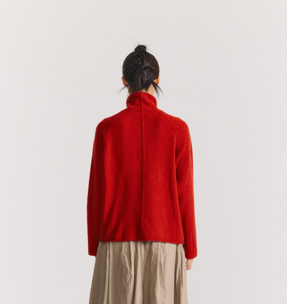 Casey Casey High Neck Jumper in Sangerine