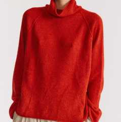 Casey Casey High Neck Jumper in Sangerine