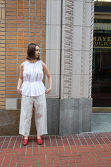 Manuelle Guibal Gathered Tank in White