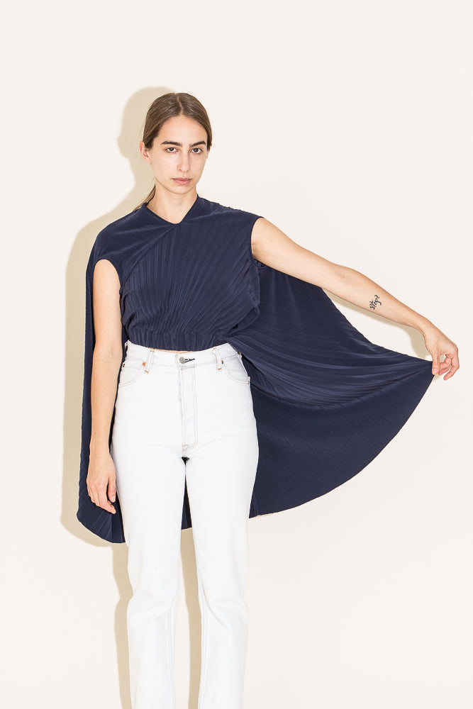 Vetements Pleated Cape Top